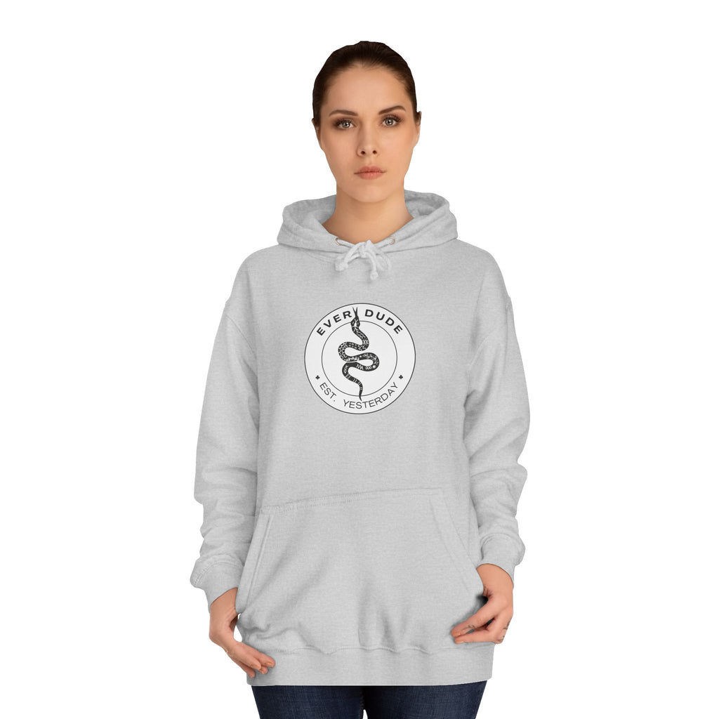 Koi Crest Hoodie — Japanese Koi Fish Graphic College Hoodie
