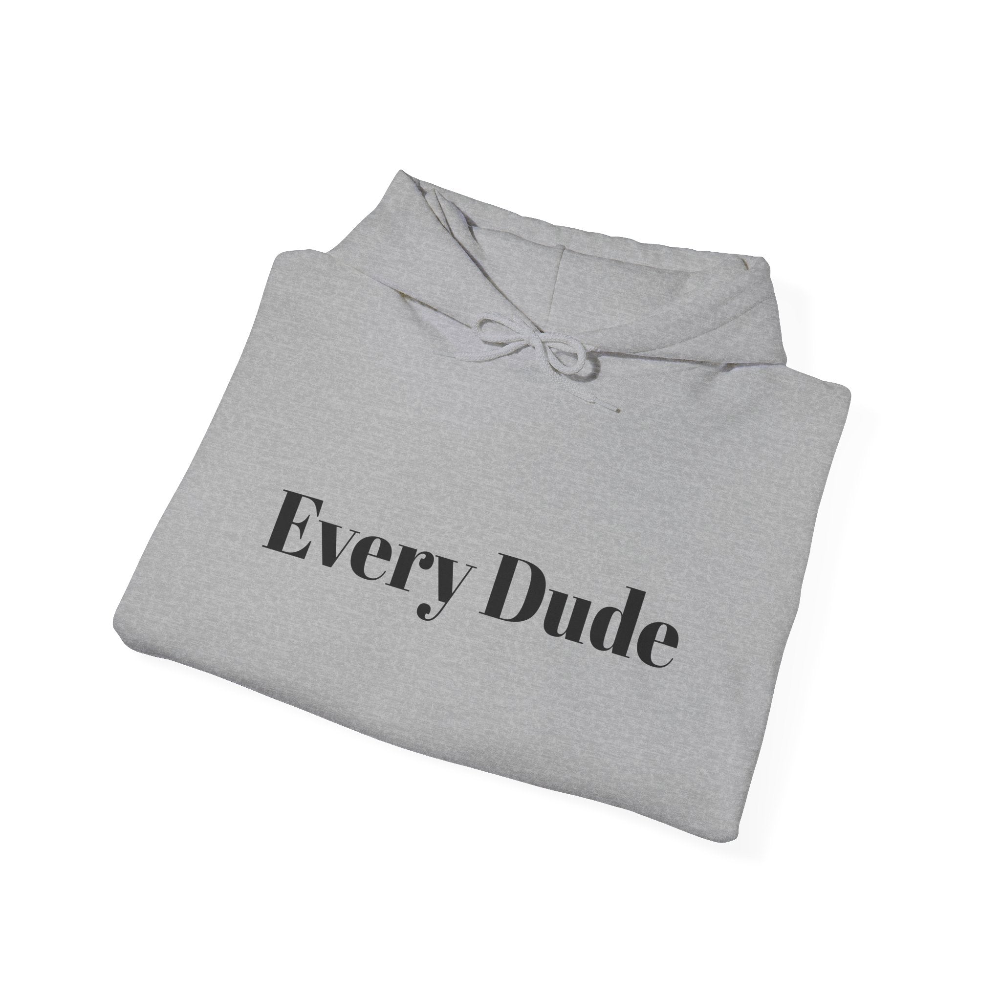 Skull & Flowers Hoodie — "Every Dude Dies" Gothic Memorial Pullover