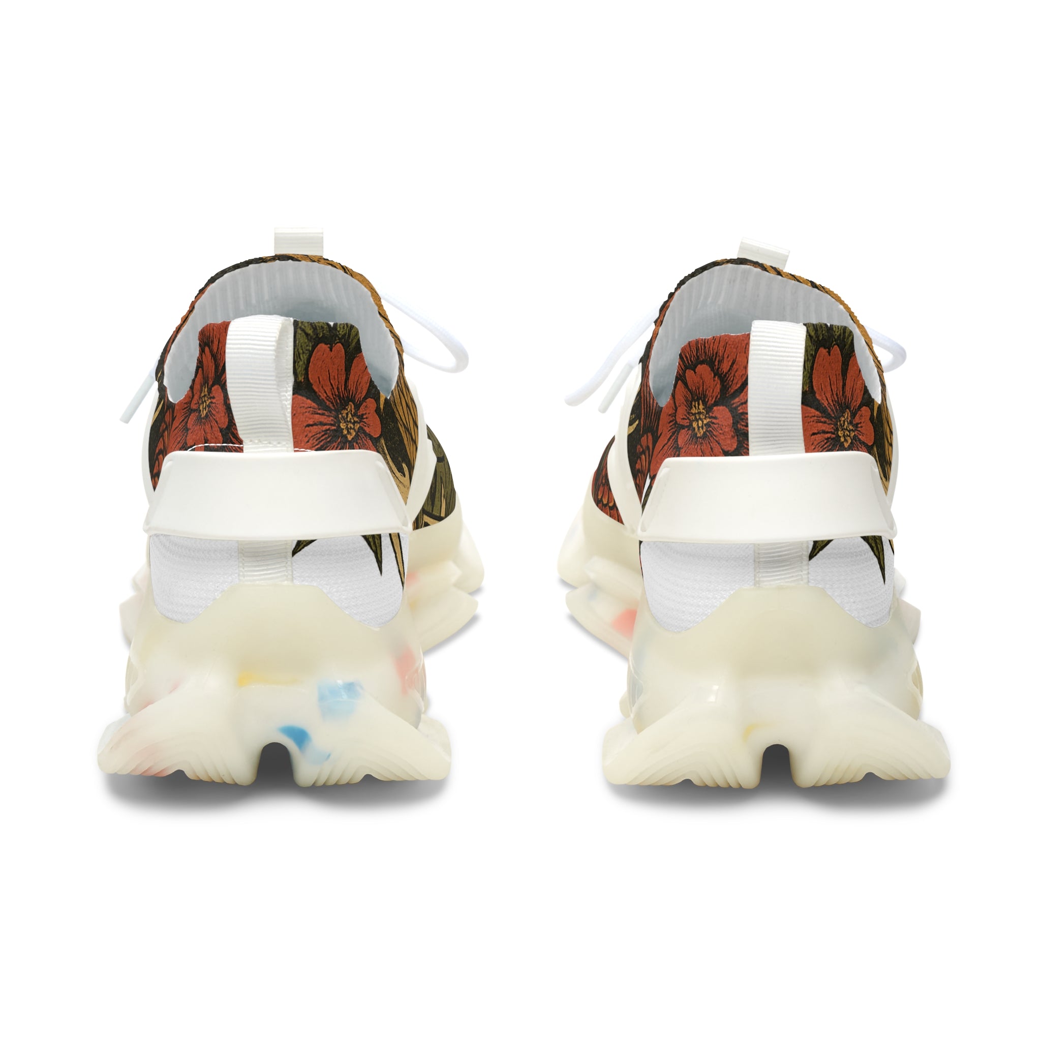 Mesh Sneakers — Retro Wave Japanese Tiger Print Women's Athletic Shoes