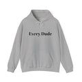 Skull & Flowers Hoodie — "Every Dude Dies" Gothic Memorial Pullover