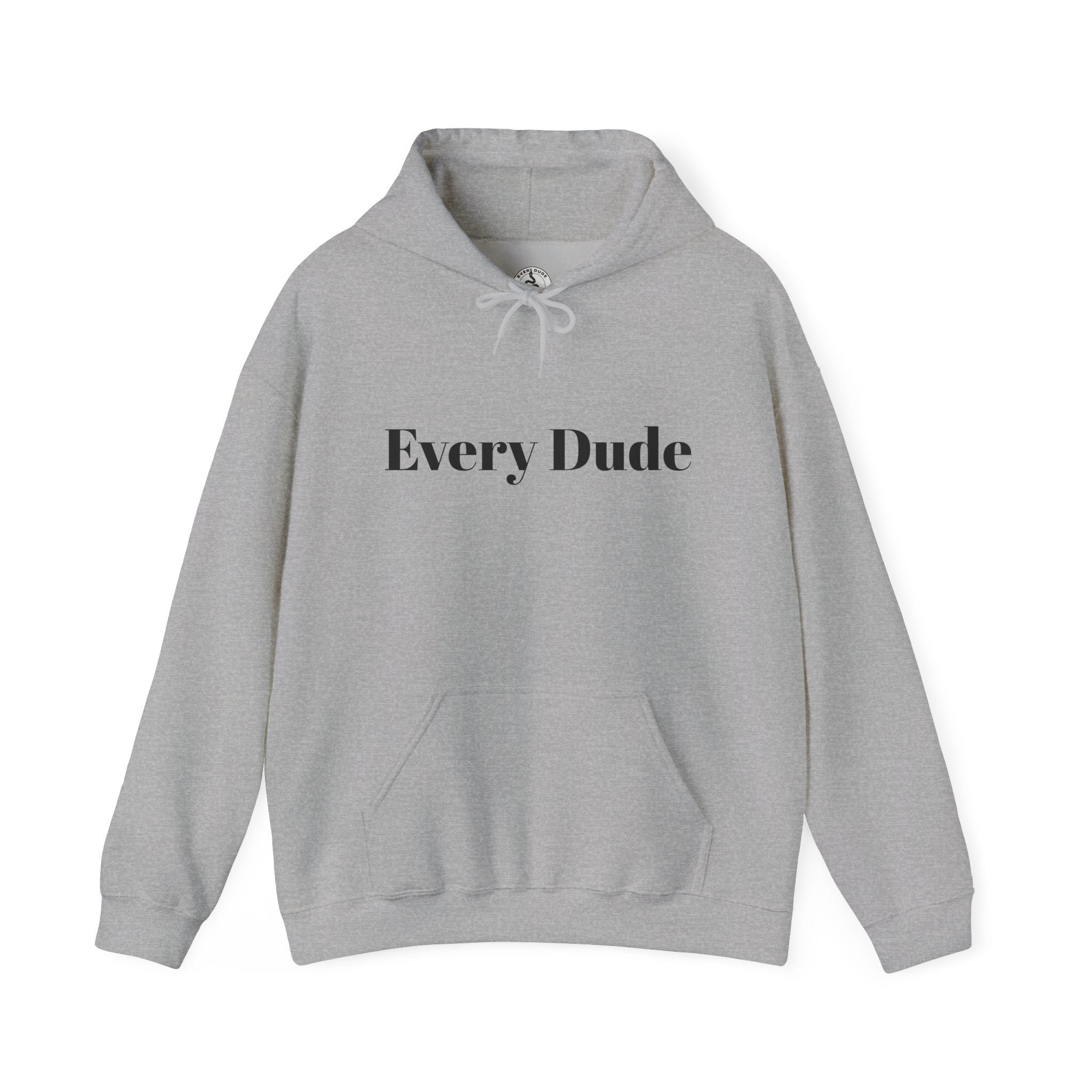 Skull & Flowers Hoodie — "Every Dude Dies" Gothic Memorial Pullover