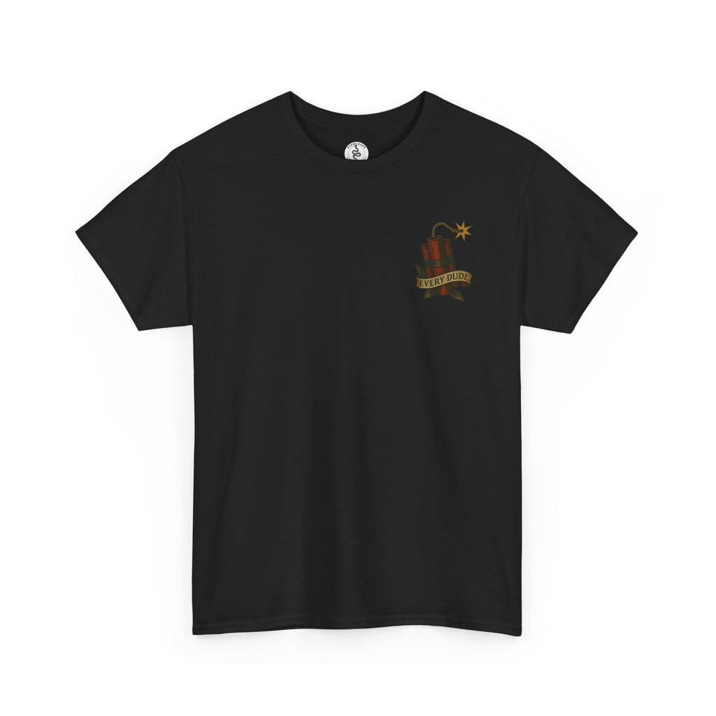 Skull & Rose Tee — "Every Dude Yesterday Tomorrow" Graphic T‑Shirt