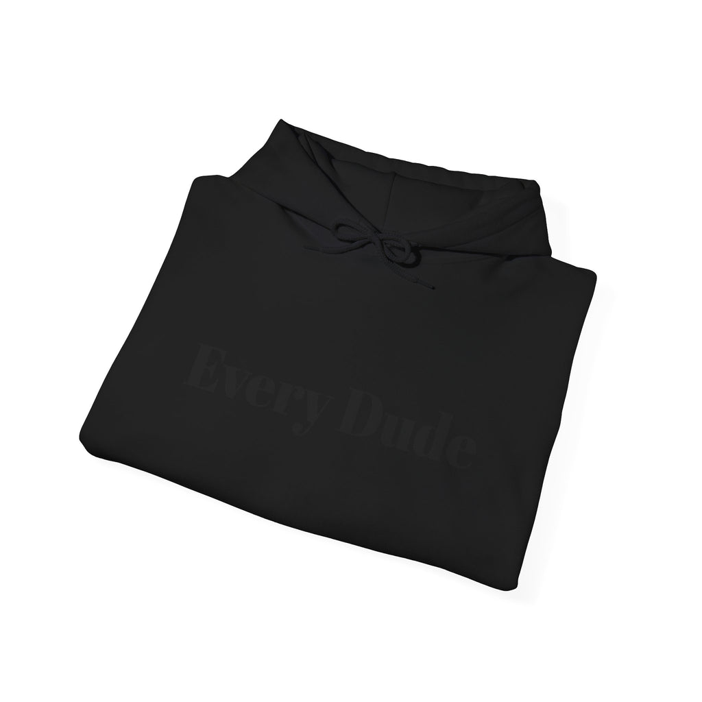 Skull & Flowers Hoodie — "Every Dude Dies" Gothic Memorial Pullover