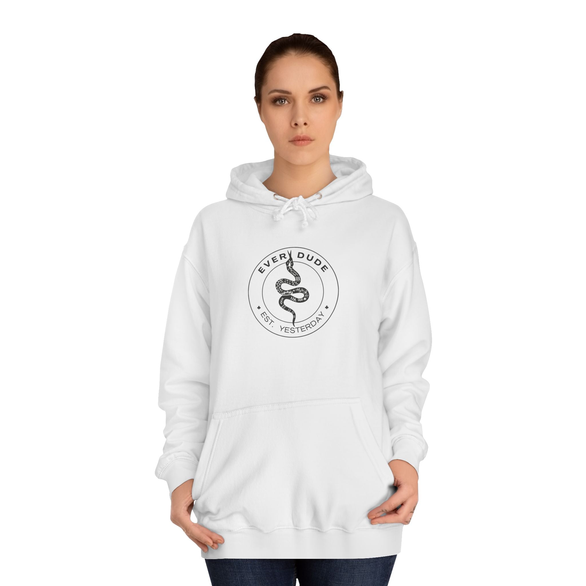 Koi Crest Hoodie — Japanese Koi Fish Graphic College Hoodie