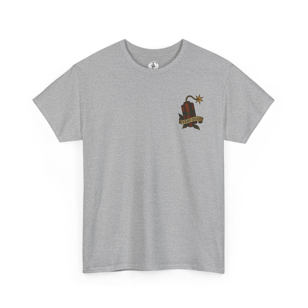 Skull & Rose Tee — "Every Dude Yesterday Tomorrow" Graphic T‑Shirt